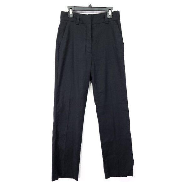 Massimo Dutti Wool Blend Dress Pants Size 2 Straight Leg Pockets - Picture 1 of 13